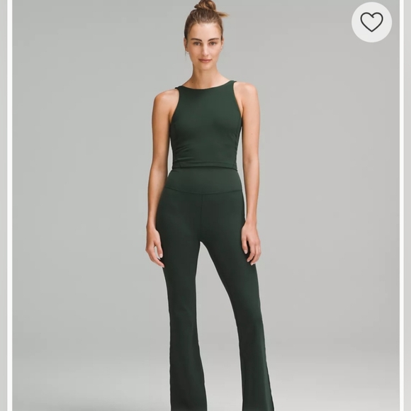 Lululemon Groove Nulu Super-High-Rise Flared Pant in Dark Green - Picture 4 of 5